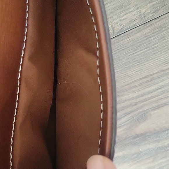 Fossil Ainsley Medium Brown Leather Crossbody Bag Shoulder Purse - Picture 11 of 14